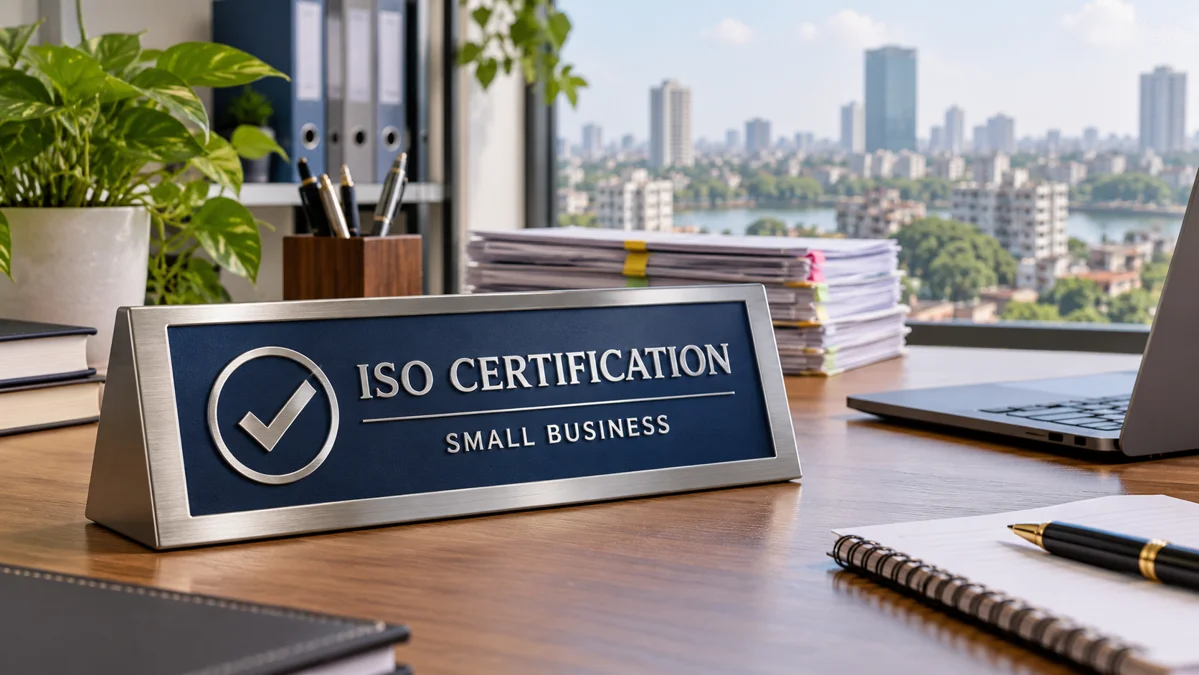 ISO Certification for Small Businesses in Bangladesh — plaque and organized office records